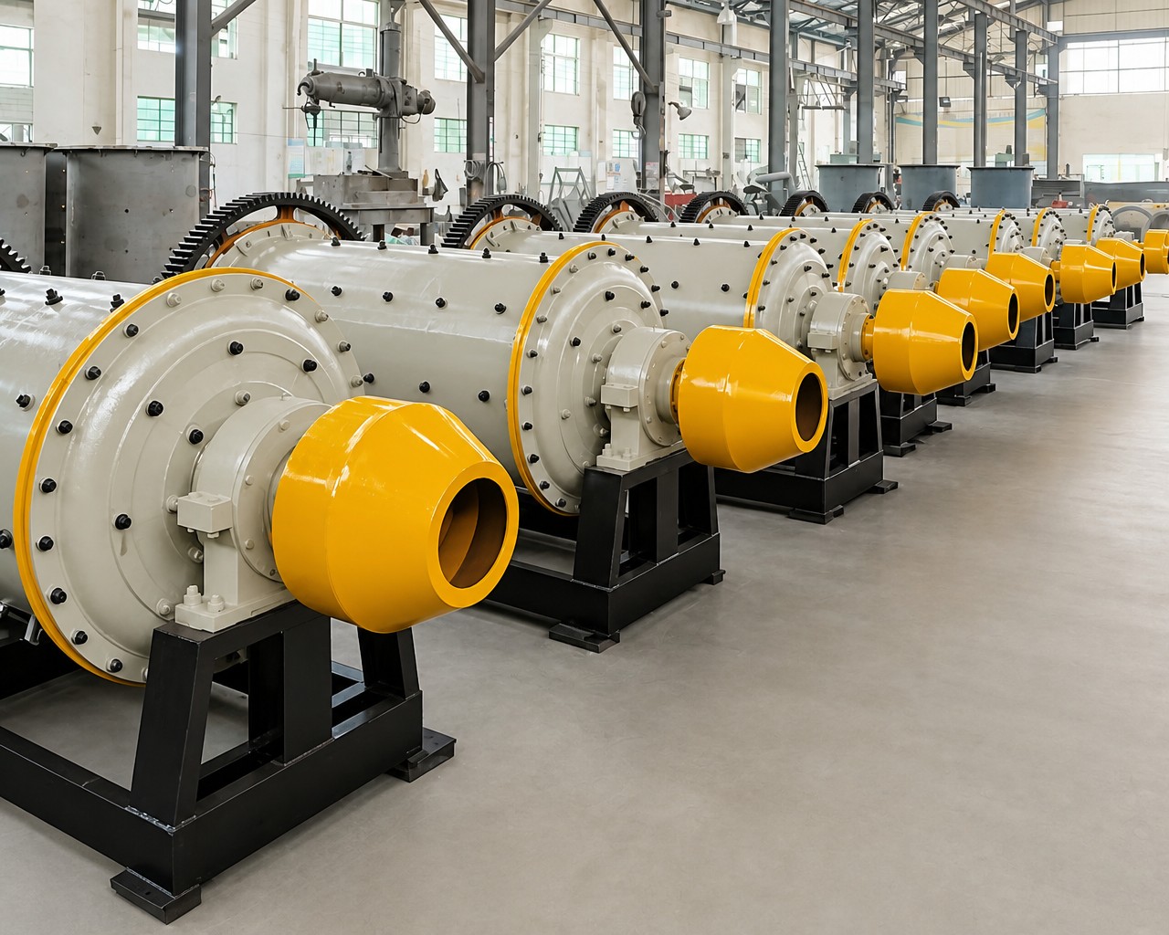 MQ Series ball mills produced in our factory